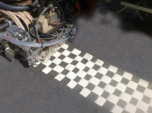 Thermoplastic Extrude Road Marking Paint Application-2-Stil TRAFİK®