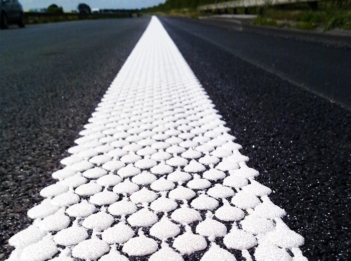 Thermoplastic Extrude Road Marking Paint Application-3-Stil TRAFİK®